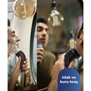 Philips 3000 Serisi Tıraş Makinesi S3144/00 Sinekkaydı Tıraş, Islak ve Kuru Kullanım, Hassas Düzeltici