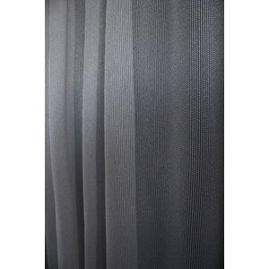 1x2 Pileli Ekru Renk Çelik Dökümlü Tül Perde 450x270 cm