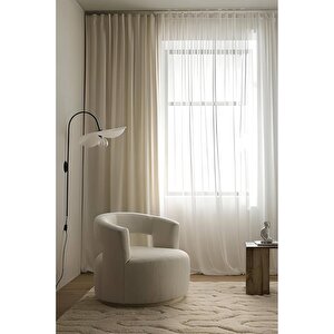 Çizgi Desenli 1.sınıf Dokuma Tül Perde Pilesiz 650x250 cm