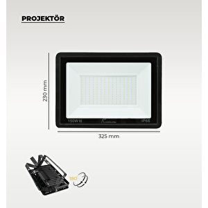 150w Led Projektör 3200K Sarı Işık