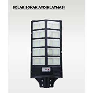 1200w Solar Sokak Aydınlatması 6500k Beyaz Işık