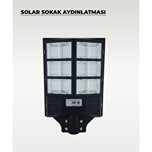600w Solar Sokak Aydınlatması 6500k Beyaz Işık