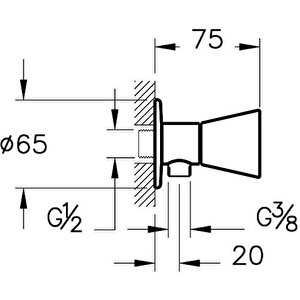 Liquid Ara Musluk Krom A42759