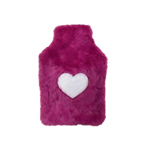 Sıcak Su Torbası Peluş Kalpli,pembe Termofor