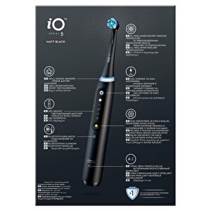 Oral-bio 5 Şarjlı Diş Fırçası - Mat Siyah