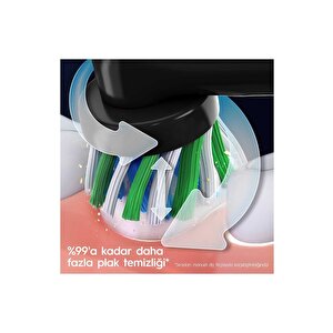 Oral-bpro 3 - 3900 - Siyah Beyaz 2'li Şarj Edilebilir Diş Fırçası Seti