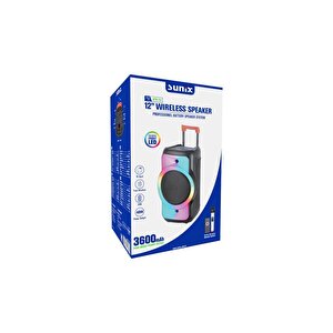 Sunix 3600 Mah 12 İnç Uzaktan Kumanda Ve Mikrofonlu Led Işıklı Bluetooth Hoparlör Bts-73