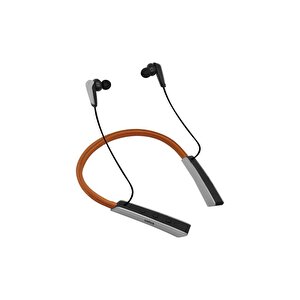 Bluetooth 5.0 45 Saat Kullanım Süreli Boyun Askılı Bluetooth Kulaklık Kahverengi Blt-35