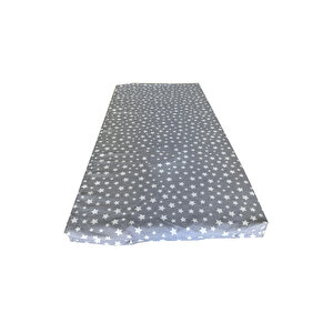 Bebek Yatağı 60x120x6 Cm Vip Oyun Parkı Sünger Yatak-gri̇ Yildiz