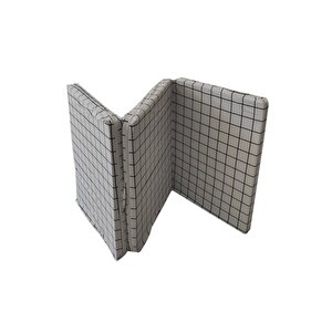 Katlanır Yatak Yer Yatağı Sünger Yatak Taşınabilen Tek Kişilik 80x180 Beyaz Pano 6 Cm