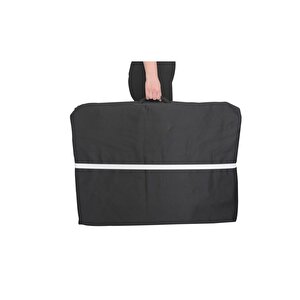 Tek Kişilik Katlanır Yer Yatağı Sünger Yatak Siyah 80x180 Cm-6 Cm
