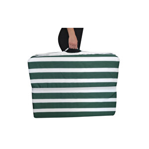Katlanır Yer Yatağı Ve Tek Kişilik Sünger Katlanır Minder Yatak 70x180 Cm 6 Cm-yeşi̇l Beyaz