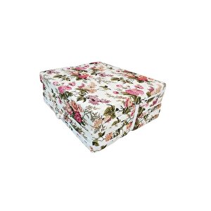 Katlanır Yer Yatağı Sünger Yatak 80x180 Ingiliz Gülü 8 Cm