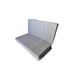 Çift Kişilik Sünger Yatak Katlanır Minder Yatak 120x195x8 Cm-gri̇-katlanır Yer Yatağı