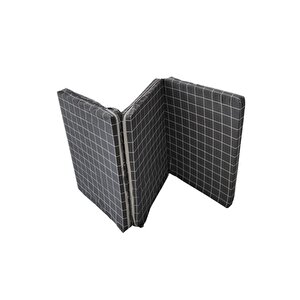 Tek Kişilik Katlanır Yer Yatağı Sünger Yatak Gri Pano 80x180 Cm-6 Cm