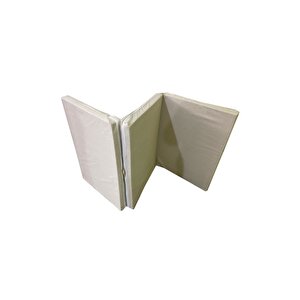 Katlanır Yatak Yer Yatağı Sünger Yatak Tek Kişilik 80x180 Krem Kırçıllı