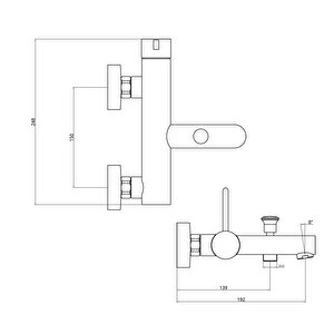 Banyo Bataryası Lisio Siyah Kbb121-b