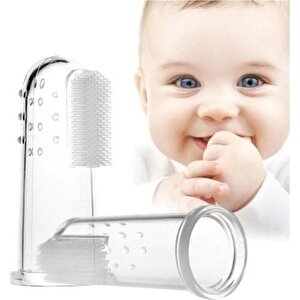 Bebek Slikon Diş Fırçası Parmak Diş Fırçası Bebek Diş Kaşıma Kutulu Tartar