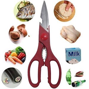 Çok Amaçlı Çok Fonksiyonlu Pratik Mutfak Makası Açacak Bıçak