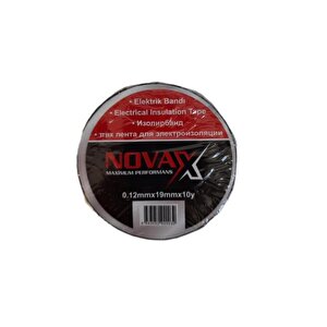Novax İzolebant 19 Mm Elektrik Bandı Siyah