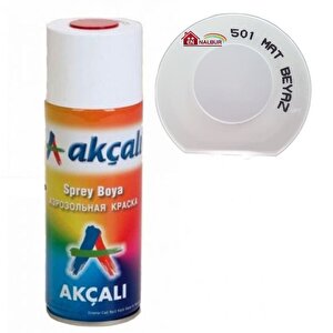 Akçalı 501 Mat Beyaz Sprey Boya Ral9010 400ml