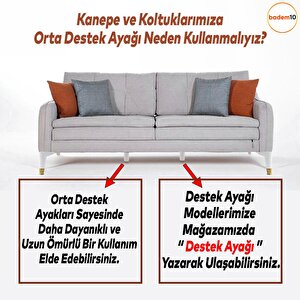 Elista Mobilya Ayağı Sehpa TV Ünitesi Ayakları Yükseltici 15 Cm Beyaz Altın 8 Adet
