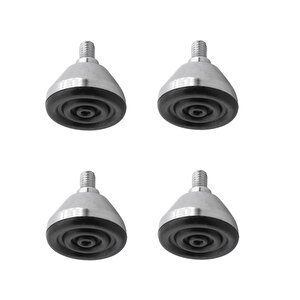 Beyaz Eşya Raf Reyon Mobilya Bingo Rotil Ayak M6 Civatalı 6 Mm Metal Profil Ayağı 2.5 Cm (4 Adet)
