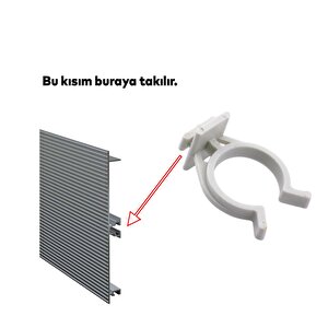 Alüminyum Baza Klipsi Mutfak Dolap Tezgah Alt Kısım Kapatma Klips Mobilya Ayak Tutucu Toka 6 Adet