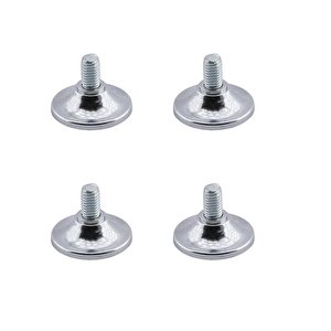 Beyaz Eşya Raf Reyon Mobilya Bingo Rotil Ayak M8 Civatalı 8 Mm Metal Profil Ayağı 1.5 Cm (4 Adet)