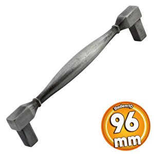 Kare Kulp Mobilya Mutfak Dolabı Çekmece Dolap Kulpları Kapak Kulpu Kulbu Antik Gümüş 96 Mm Metal