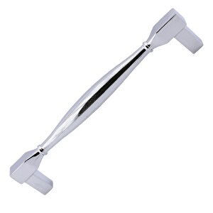 Kare Kulp Mobilya Mutfak Dolabı Çekmece Dolap Kulpları Kapak Kulpu Kulbu Krom Renk 96 Mm Metal