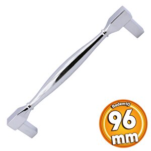 Kare Kulp Mobilya Mutfak Dolabı Çekmece Dolap Kulpları Kapak Kulpu Kulbu Krom Renk 96 Mm Metal