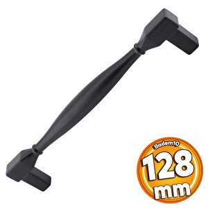 Kare Kulp Mobilya Mutfak Dolabı Çekmece Dolap Kulpları Kapak Kulpu Kulbu Siyah 128 Mm Metal