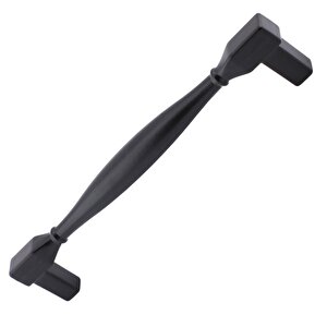 Kare Kulp Mobilya Mutfak Dolabı Çekmece Dolap Kulpları Kapak Kulpu Kulbu Siyah 128 Mm Metal