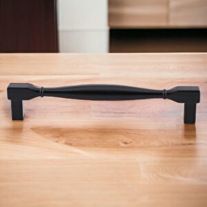 Kare Kulp Mobilya Mutfak Dolabı Çekmece Dolap Kulpları Kapak Kulpu Kulbu Siyah 128 Mm Metal