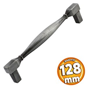 Kare Kulp Mobilya Mutfak Dolabı Çekmece Dolap Kulpları Kapak Kulpu Kulbu Antik Gümüş 128 Mm Metal