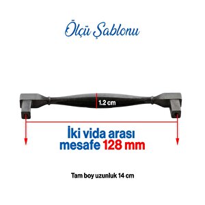 Kare Kulp Mobilya Mutfak Dolabı Çekmece Dolap Kulpları Kapak Kulpu Kulbu Antik Gümüş 128 Mm Metal