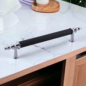 Erciyes Kulp Mobilya Mutfak Dolabı Çekmece Dolap Kulpları Kapak Kulpu Kulbu Siyah 128 Mm Metal