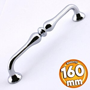 Yayık Kulp Mobilya Mutfak Dolabı Çekmece Dolap Kulpları Kapak Kulpu Kulbu Krom Renk 160 Mm Metal