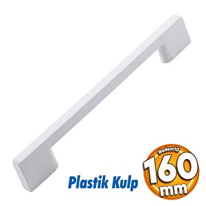 Plastik Kulp Köprü Mobilya Mutfak Dolabı Çekmece Dolap Kulpları Kapak Kulpu Kulbu Beyaz 160 Mm