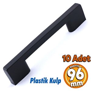 10 Adet Plastik Kulp Köprü Mobilya Mutfak Dolabı Çekmece Dolap Kulpları Kapak Kulpu Kulb Siyah 96 Mm