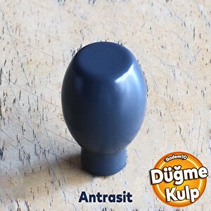 Mermi Düğme Antrasit Kulp Mobilya Mutfak Dolabı Çekmece Dolap Kulpları Kapak Kulpu Kulbu Metal Tek Vidalı
