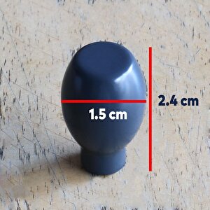 Mermi Düğme Antrasit Kulp Mobilya Mutfak Dolabı Çekmece Dolap Kulpları Kapak Kulpu Kulbu Metal Tek Vidalı