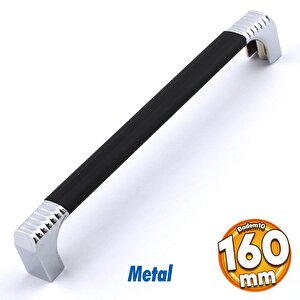 Side Kulp Mobilya Mutfak Dolabı Çekmece Dolap Kulpları Kapak Kulpu Kulbu Siyah 160 Mm Metal