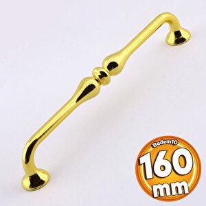 Yayık Kulp Mobilya Mutfak Dolabı Çekmece Dolap Kulpları Kapak Kulpu Kulbu Gold Renk 160 Mm Metal