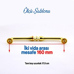Yayık Kulp Mobilya Mutfak Dolabı Çekmece Dolap Kulpları Kapak Kulpu Kulbu Gold Renk 160 Mm Metal