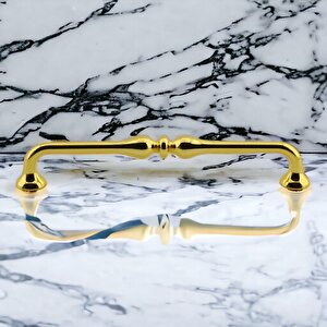 Yayık Kulp Mobilya Mutfak Dolabı Çekmece Dolap Kulpları Kapak Kulpu Kulbu Gold Renk 160 Mm Metal