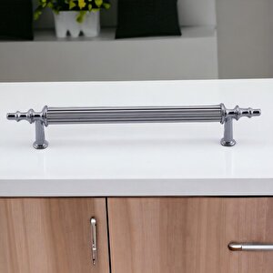 Erciyes Kulp Mobilya Mutfak Dolabı Çekmece Dolap Kulpları Kapak Kulpu Kulbu Krom Renk 96 Mm Metal