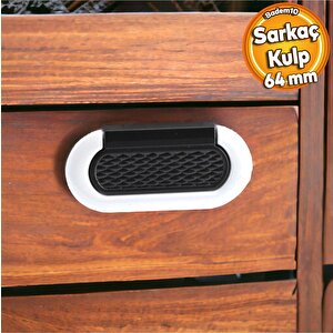 Midas Kulp Mobilya Mutfak Dolabı Çekmece Dolap Kulpları Kapak Kulpu Kulbu Siyah Beyaz 64 Mm Metal