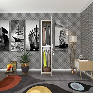 Kilitli Gardırop Öğrenci Dolabı Tek Kapılı Günebakan Crd 180*35*42 Gardolap Dolap Ofis Cordoba